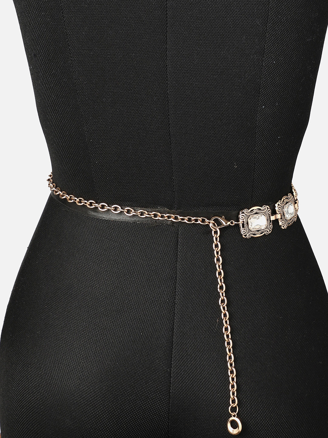 WOMEN SILVER TEXTURED WAIST BELT