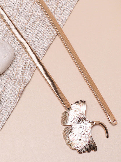 Gold Solid Waist Belt