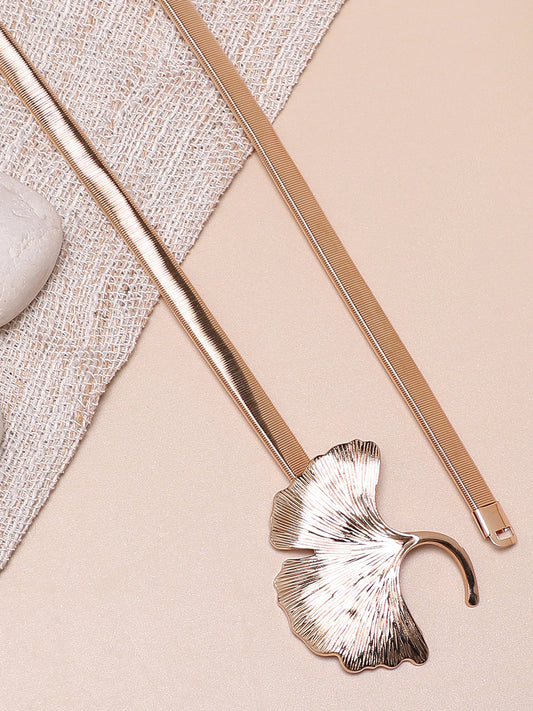 Gold Solid Waist Belt