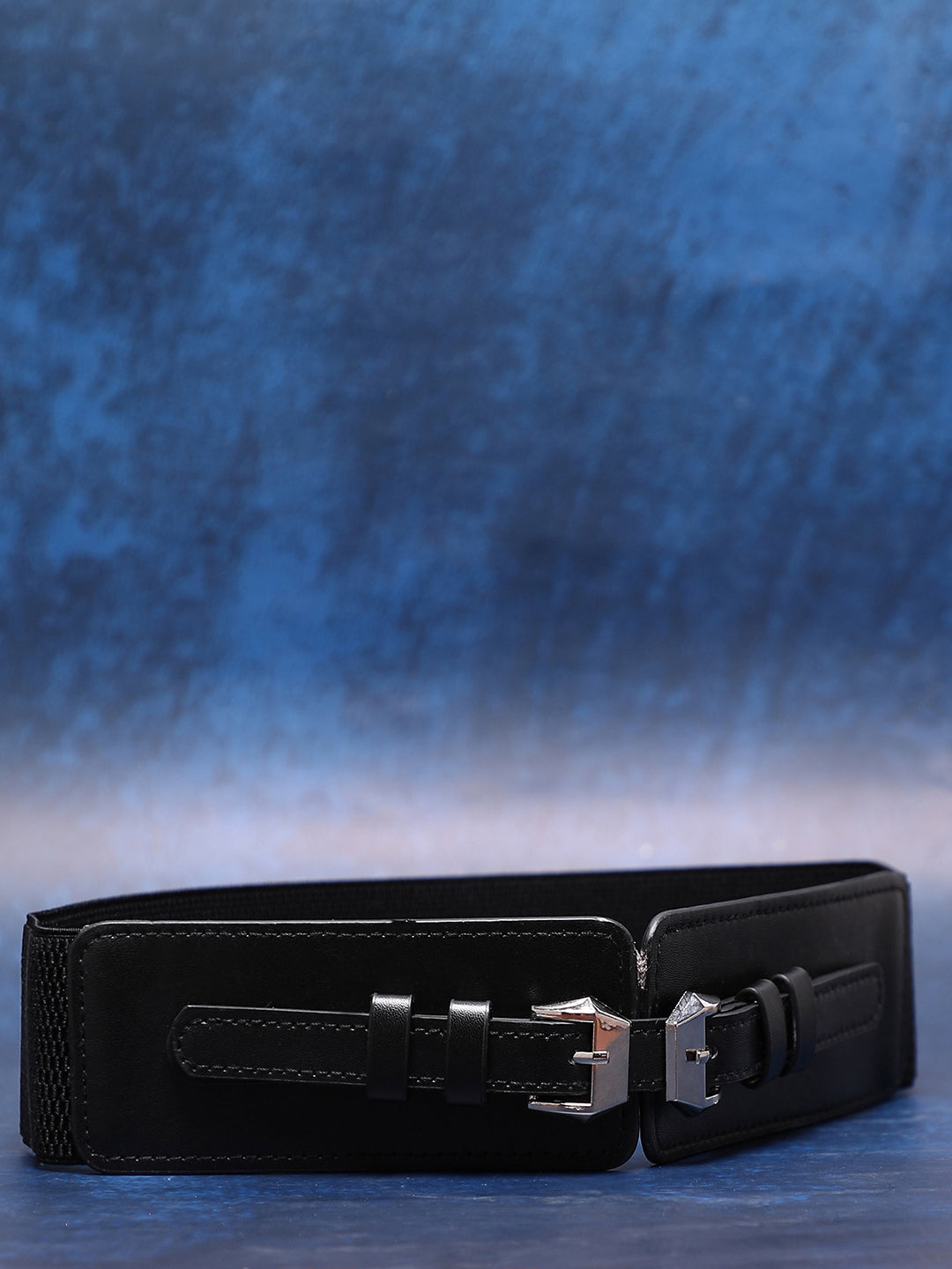 Black Solid Waist Belt