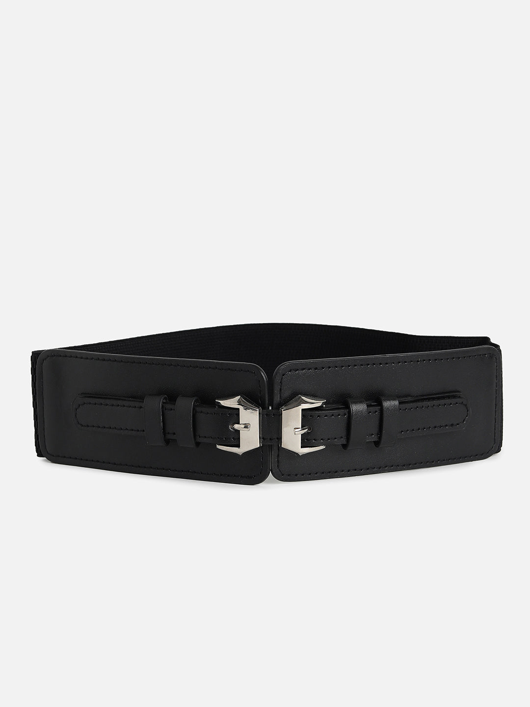 Black Solid Waist Belt