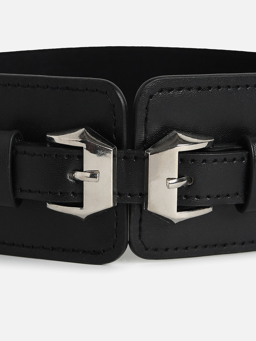 Black Solid Waist Belt