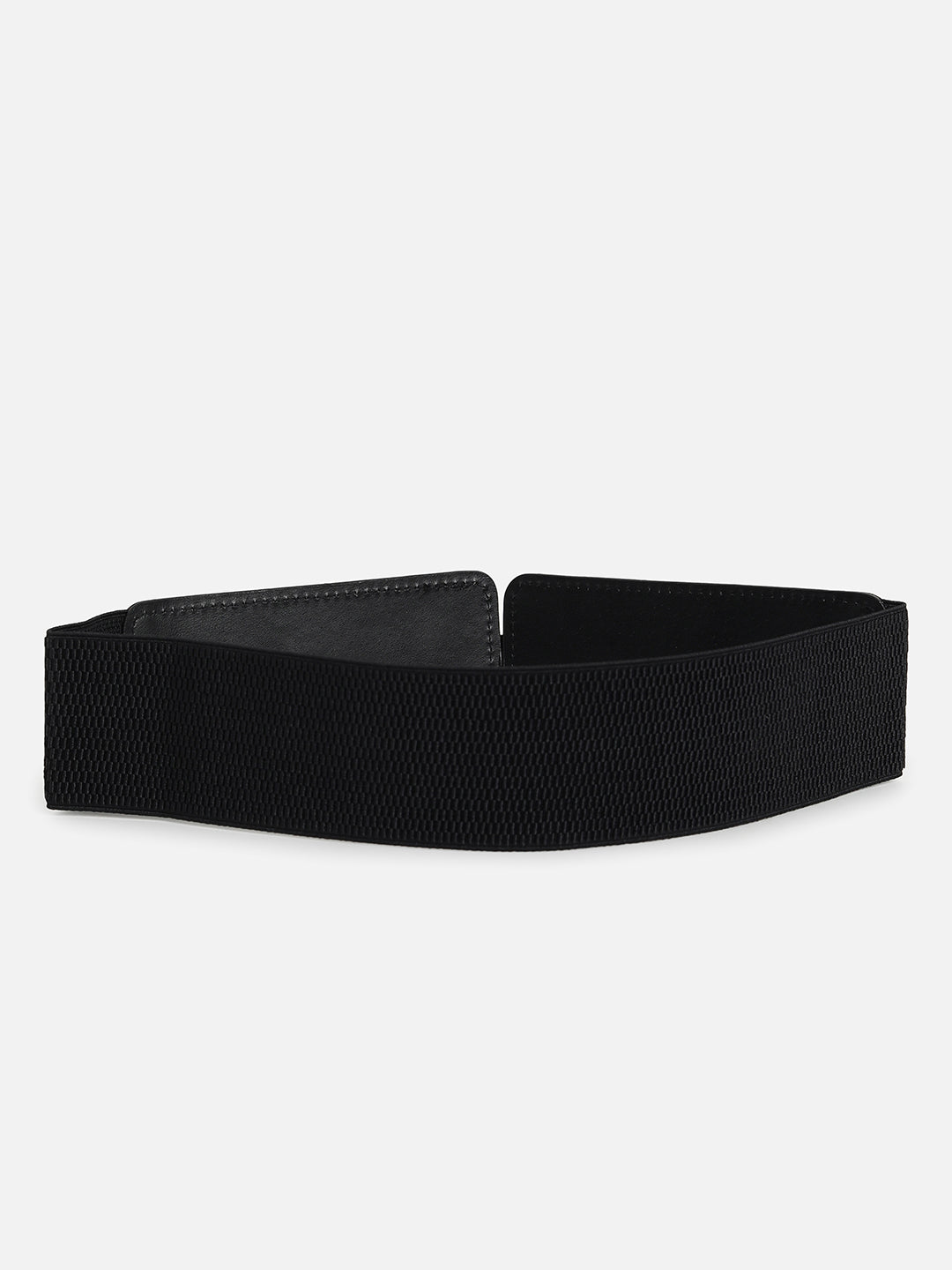 WOMEN BLACK SOLID WAIST BELT