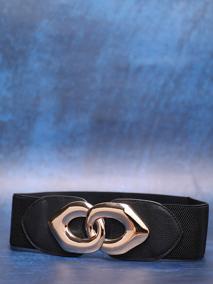 Black Solid Waist Belt
