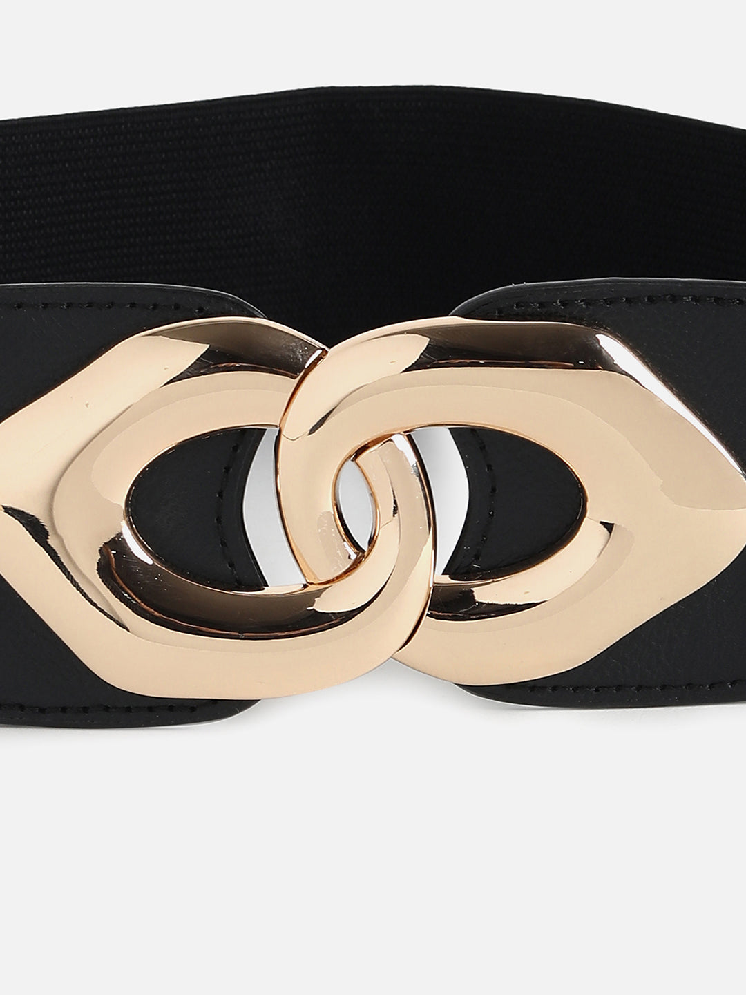 Black Solid Waist Belt
