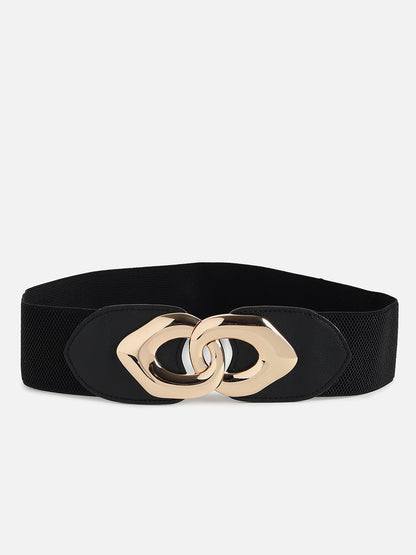 Black Solid Waist Belt