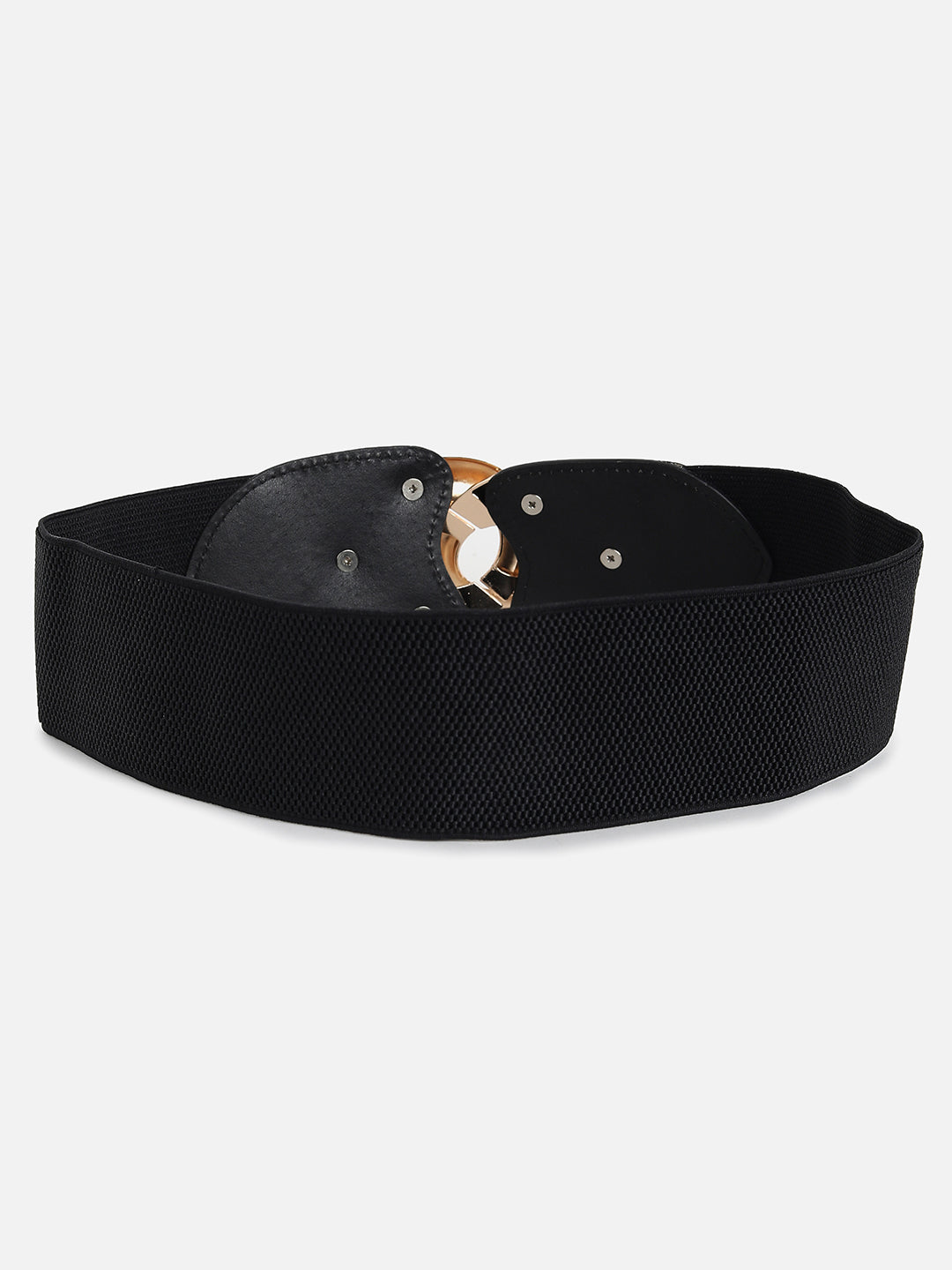 Black Solid Waist Belt