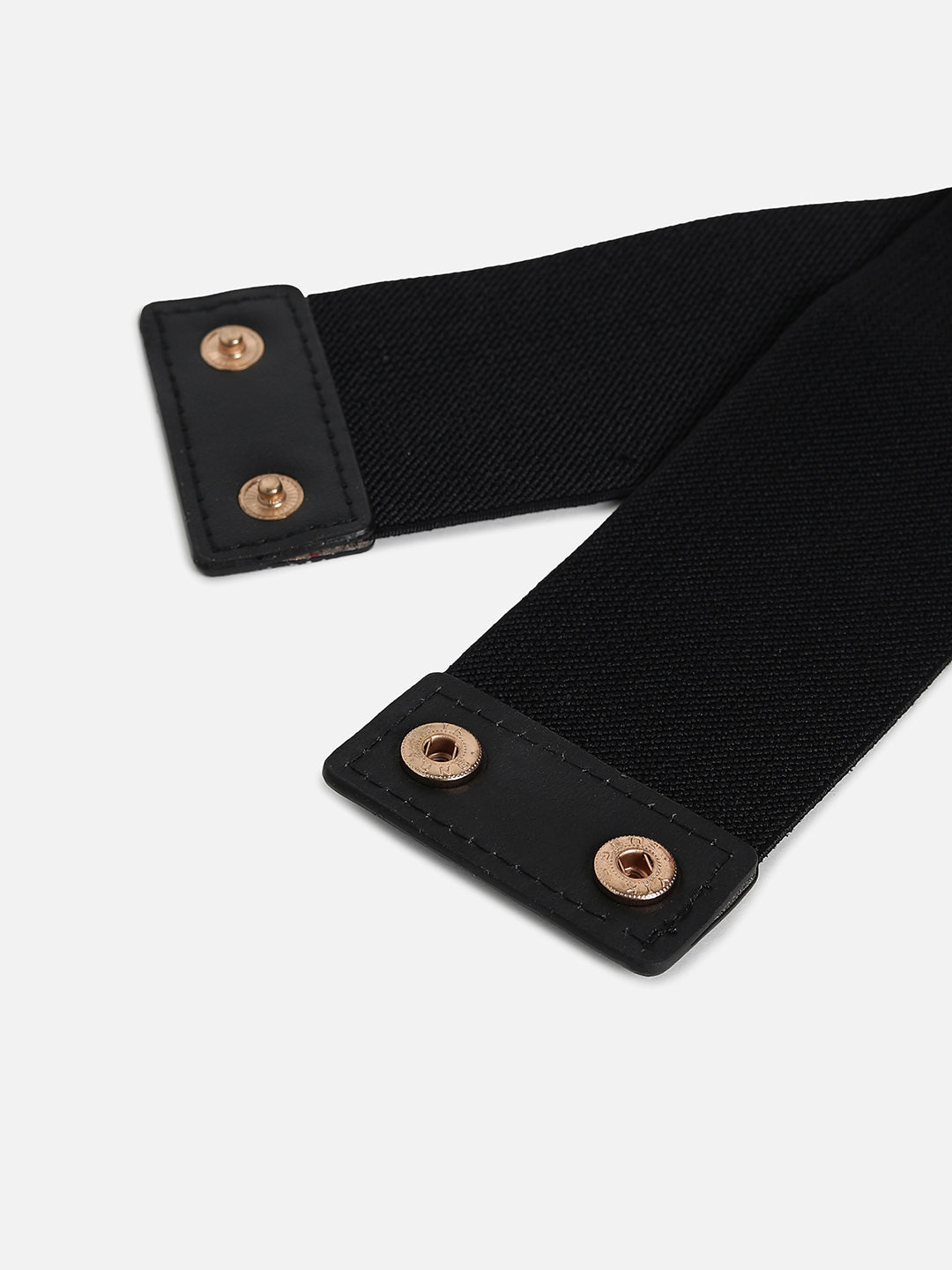 Black Solid Waist Belt