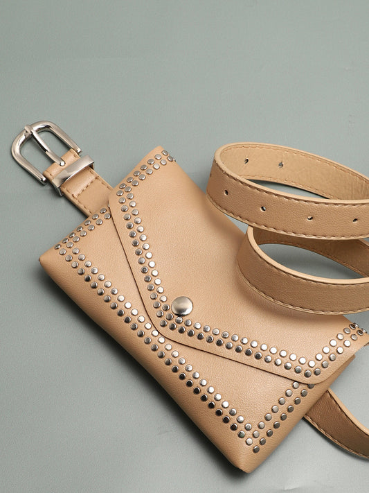 Roberta Beige Waist Pouch