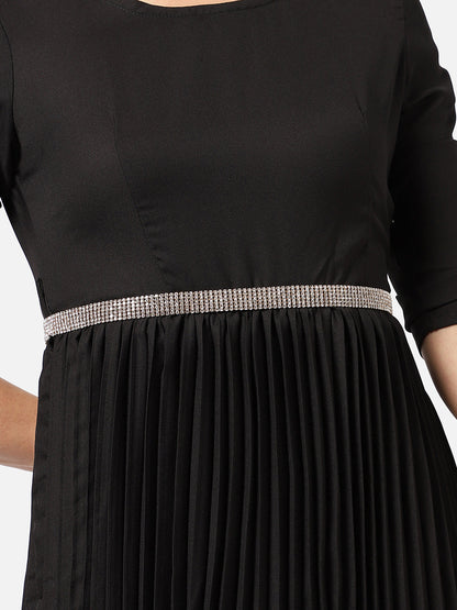 Silver Textured Waist Belt