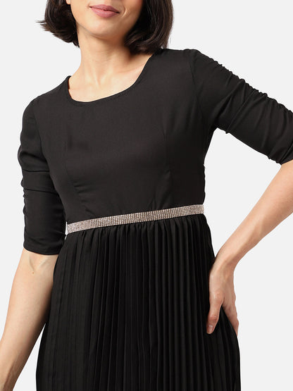 Silver Textured Waist Belt