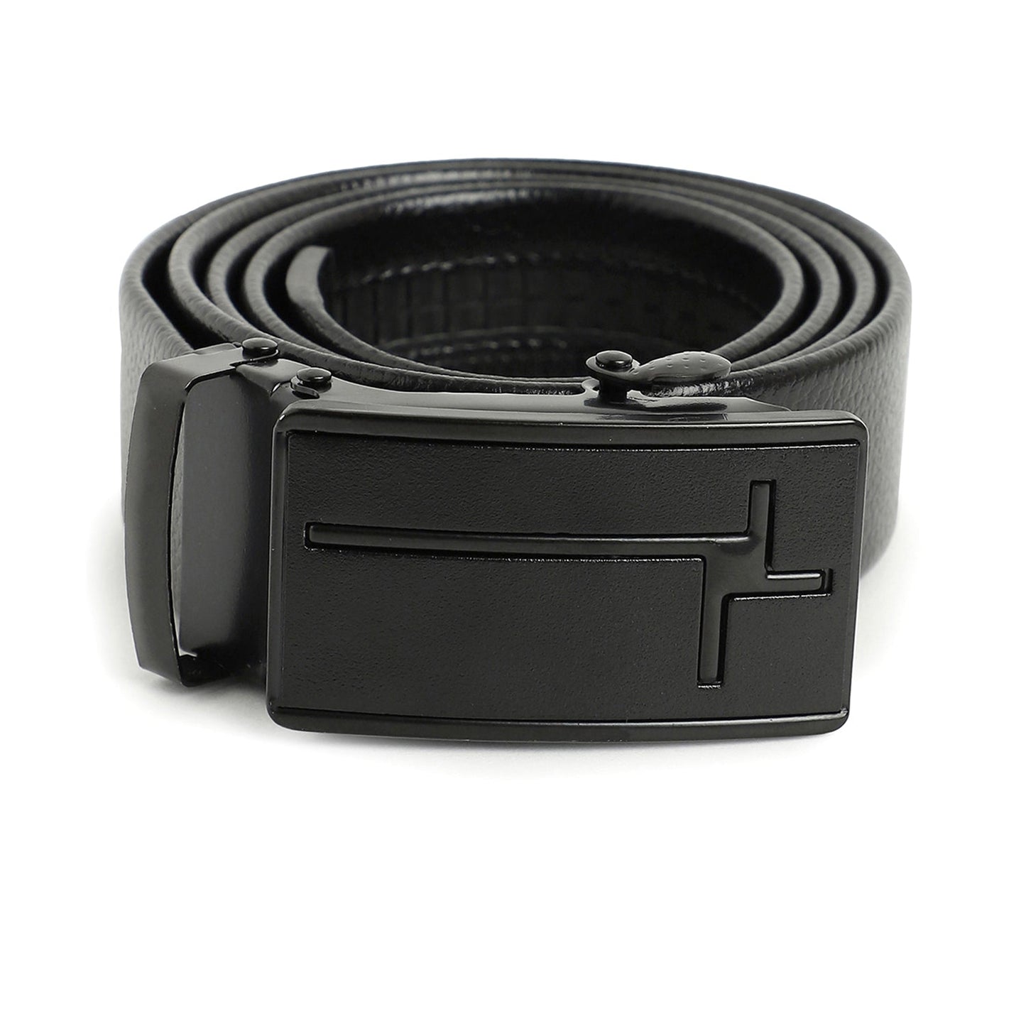 Men Black Solid Waist Belt