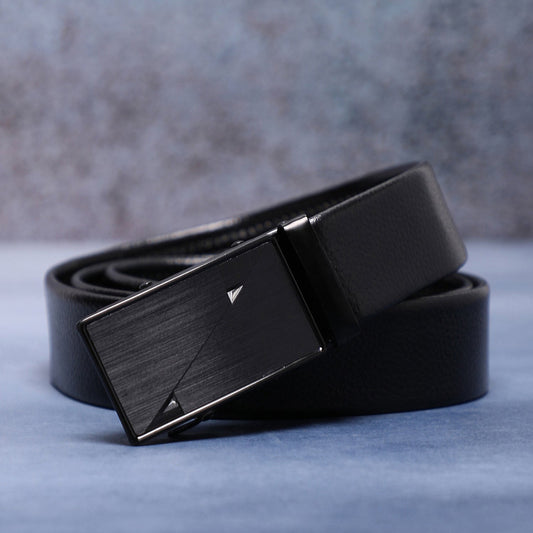 Men Black Solid Waist Belt