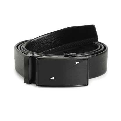 Men Black Solid Waist Belt