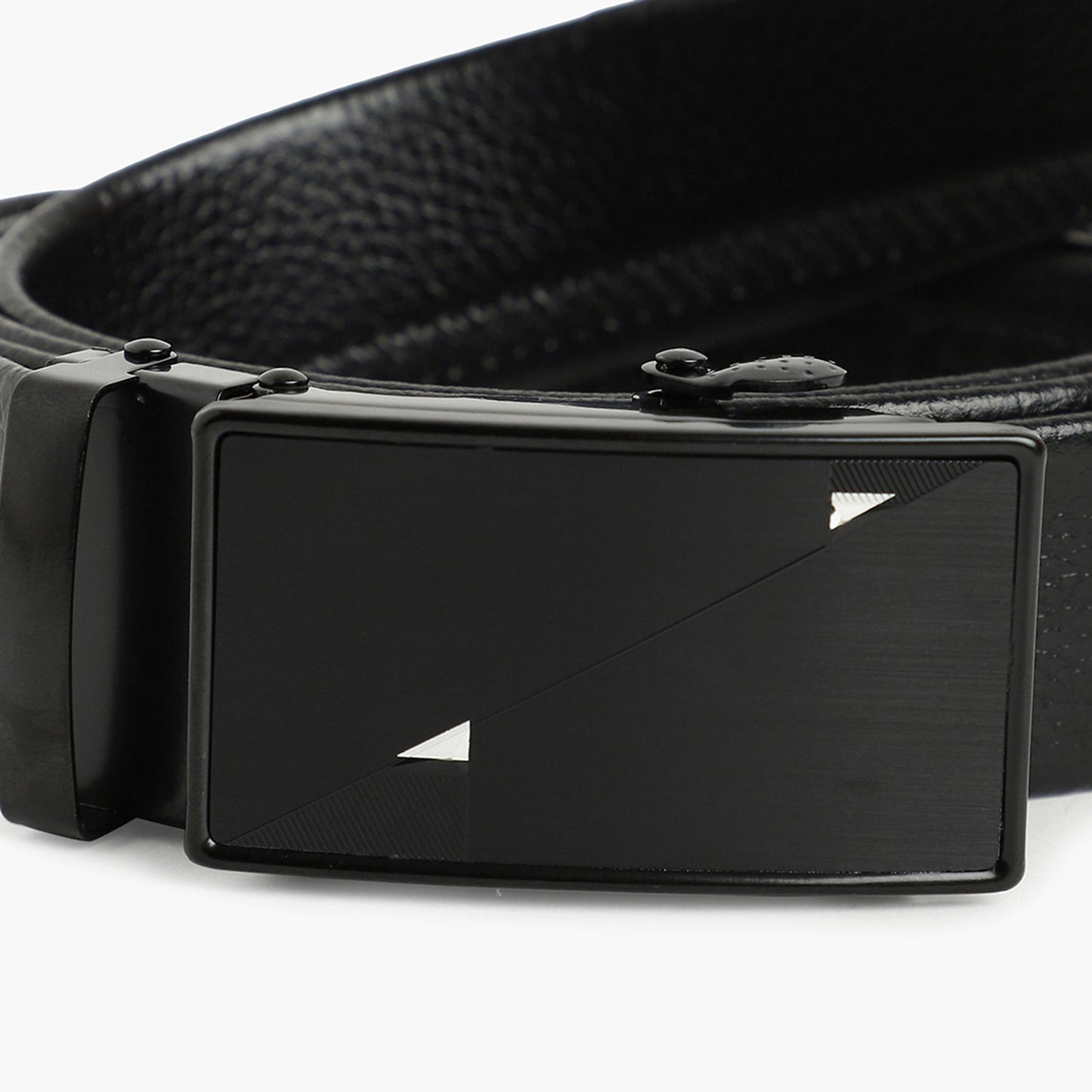 Men Black Solid Waist Belt