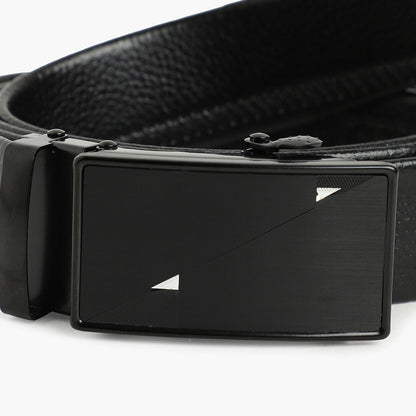 Men Black Solid Waist Belt