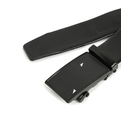 Men Black Solid Waist Belt