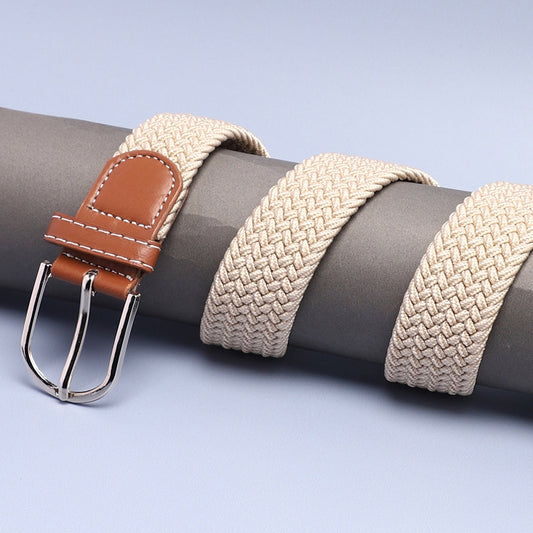 Men Beige Textured Waist Belt
