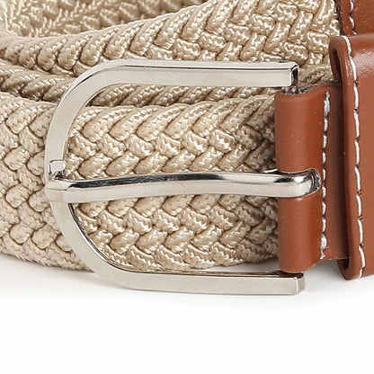 Men Beige Textured Waist Belt