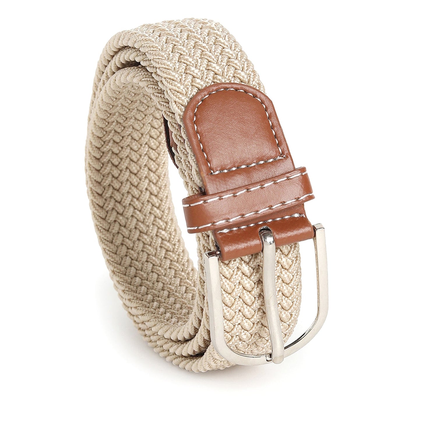 Men Beige Textured Waist Belt