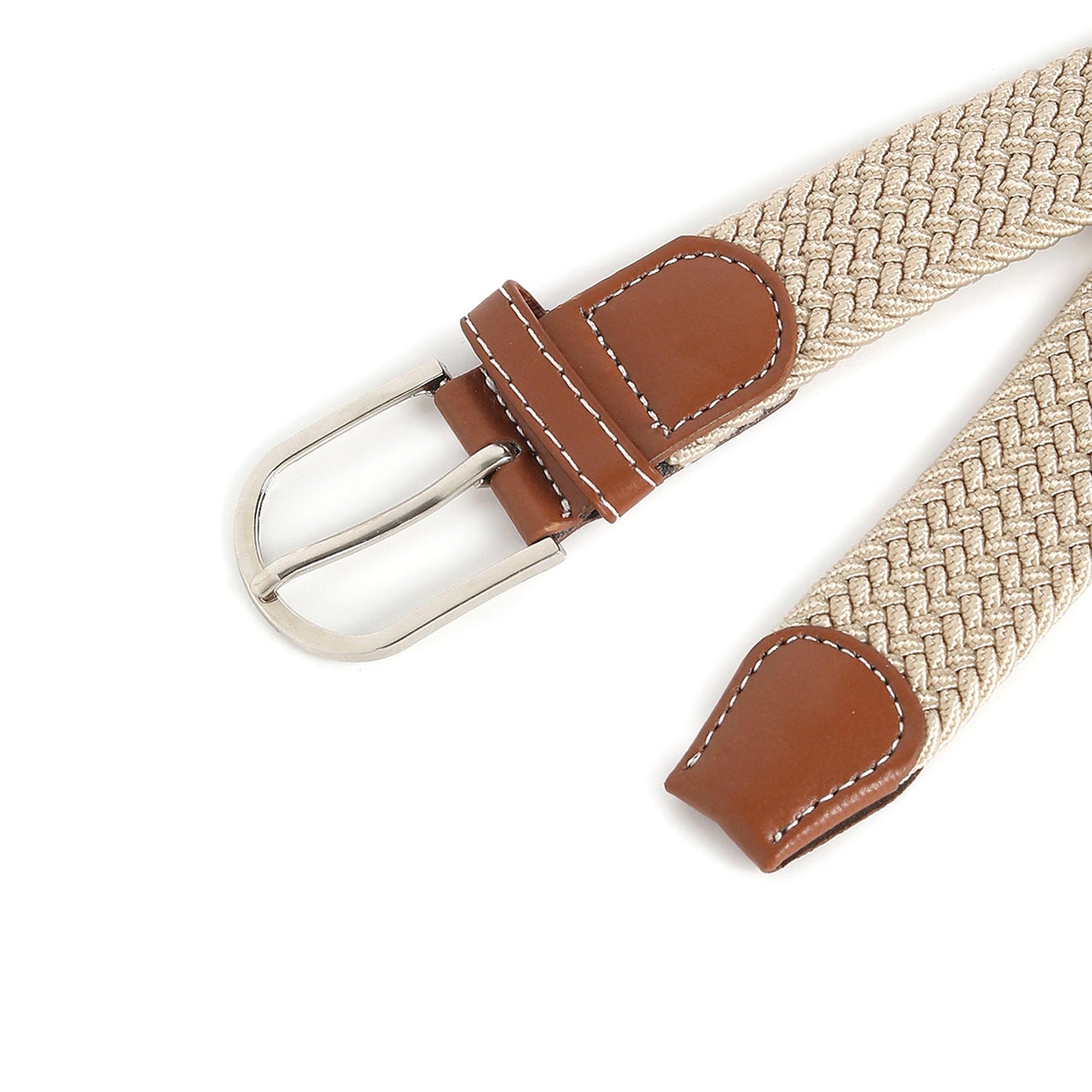 Men Beige Textured Waist Belt
