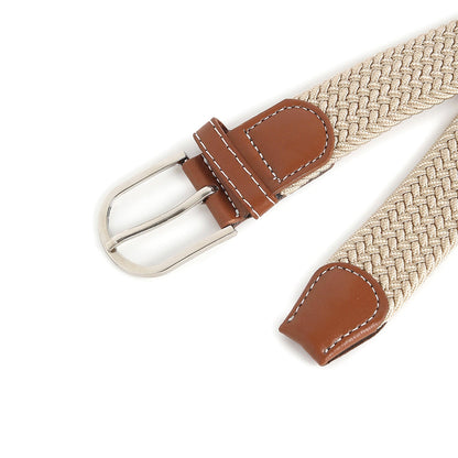 Men Beige Textured Waist Belt