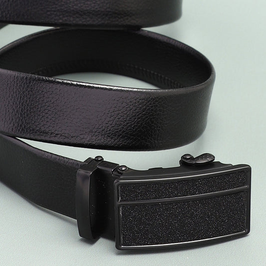 Men Black Solid Waist Belt