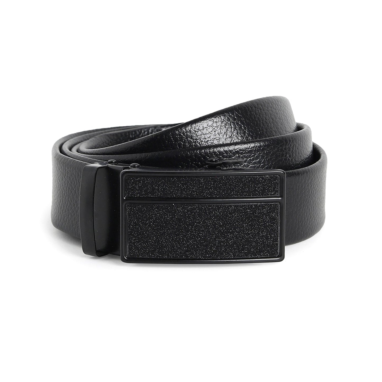 Men Black Solid Waist Belt