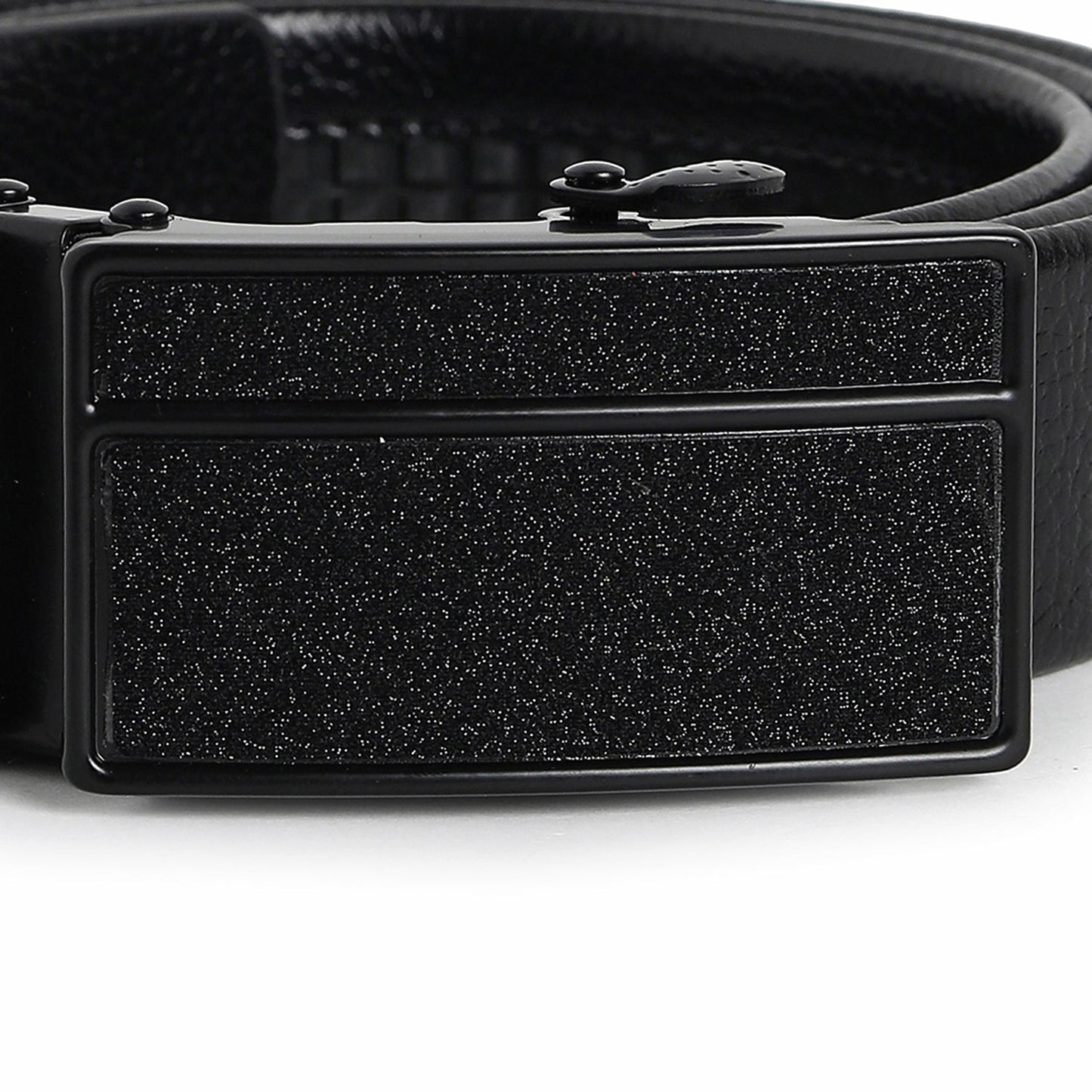 Men Black Solid Waist Belt