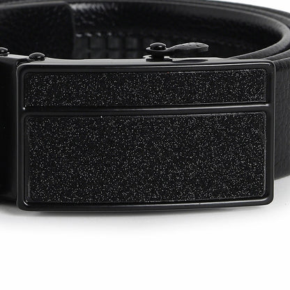 Men Black Solid Waist Belt