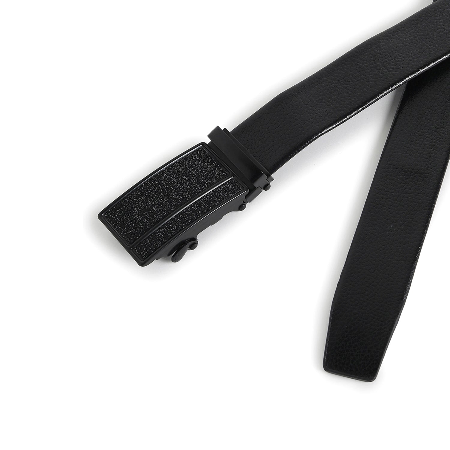 Men Black Solid Waist Belt