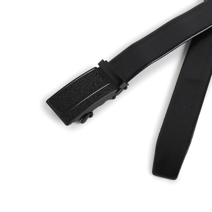 Men Black Solid Waist Belt