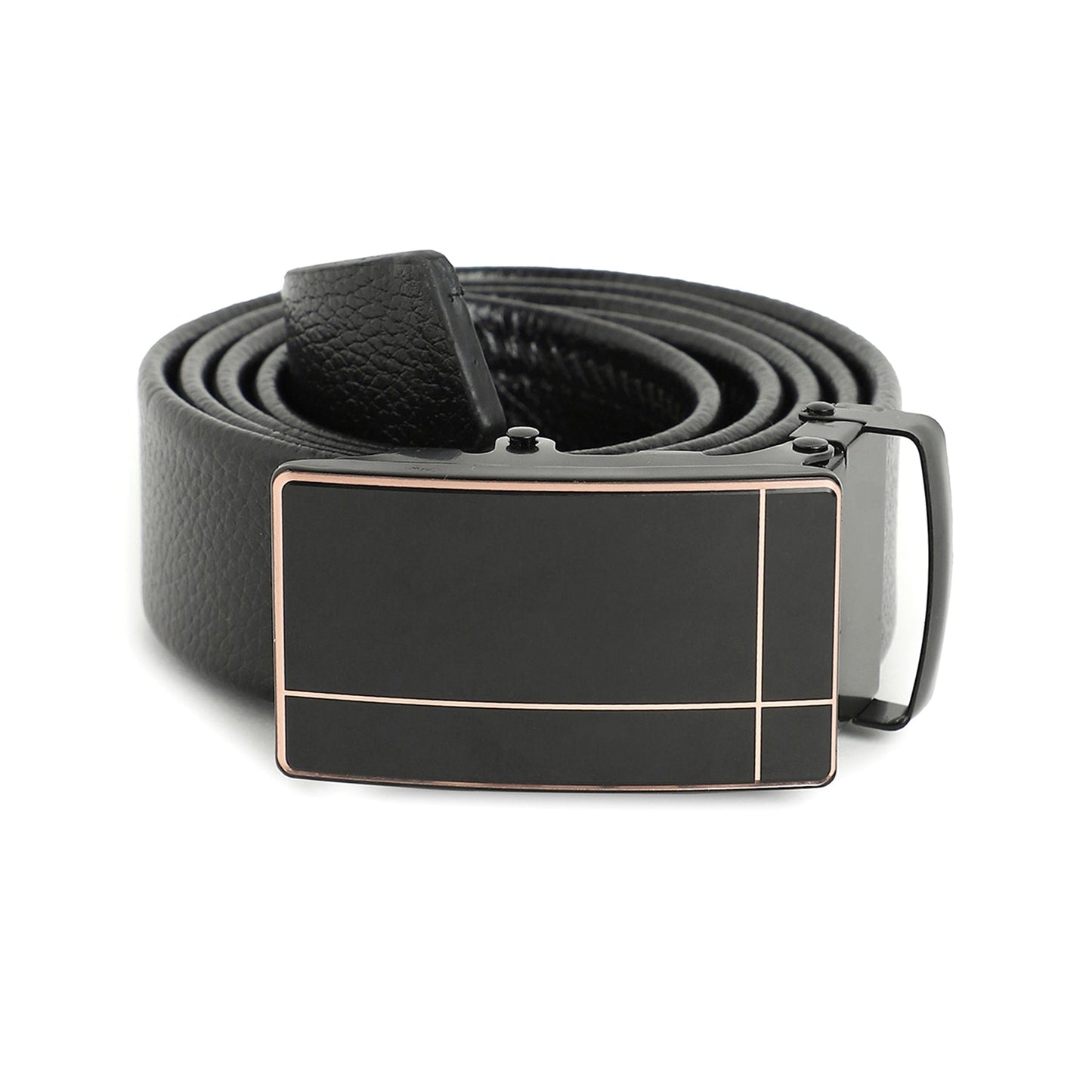 Men Black Solid Waist Belt