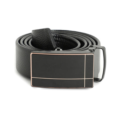 Men Black Solid Waist Belt