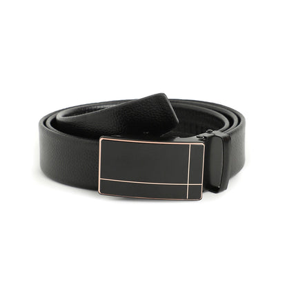 Men Black Solid Waist Belt