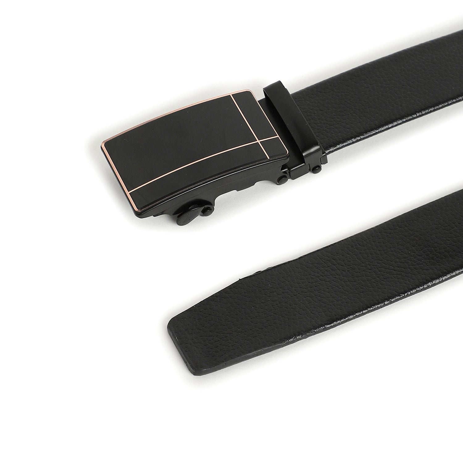Men Black Solid Waist Belt
