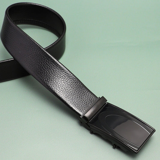 Men Black Solid Waist Belt