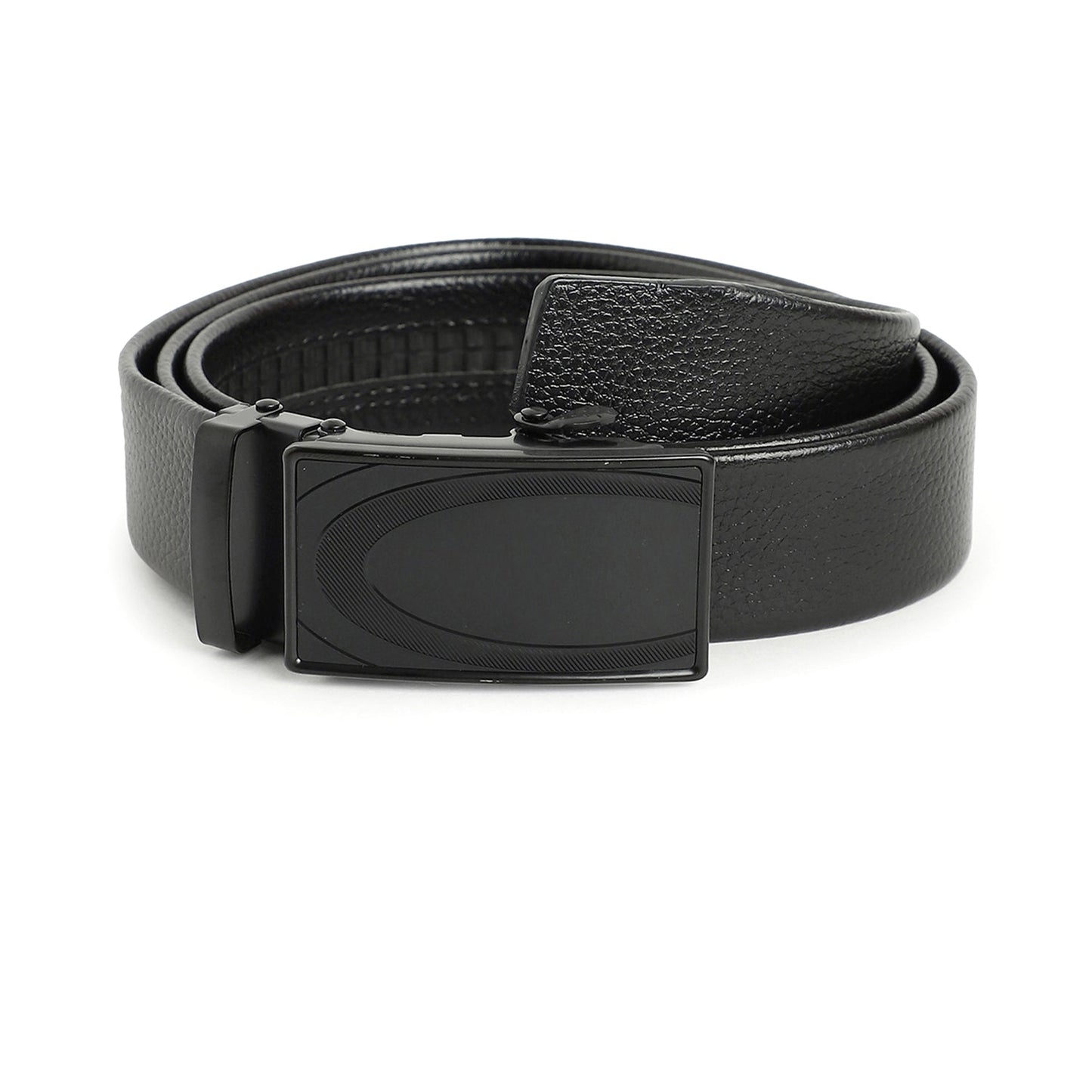 Men Black Solid Waist Belt