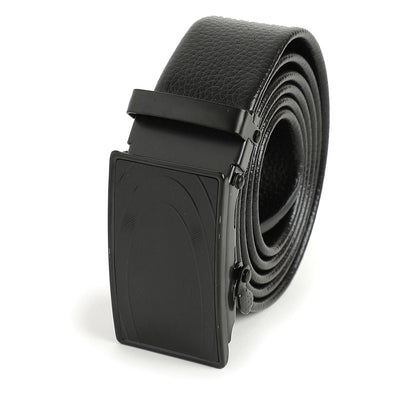 Men Black Solid Waist Belt