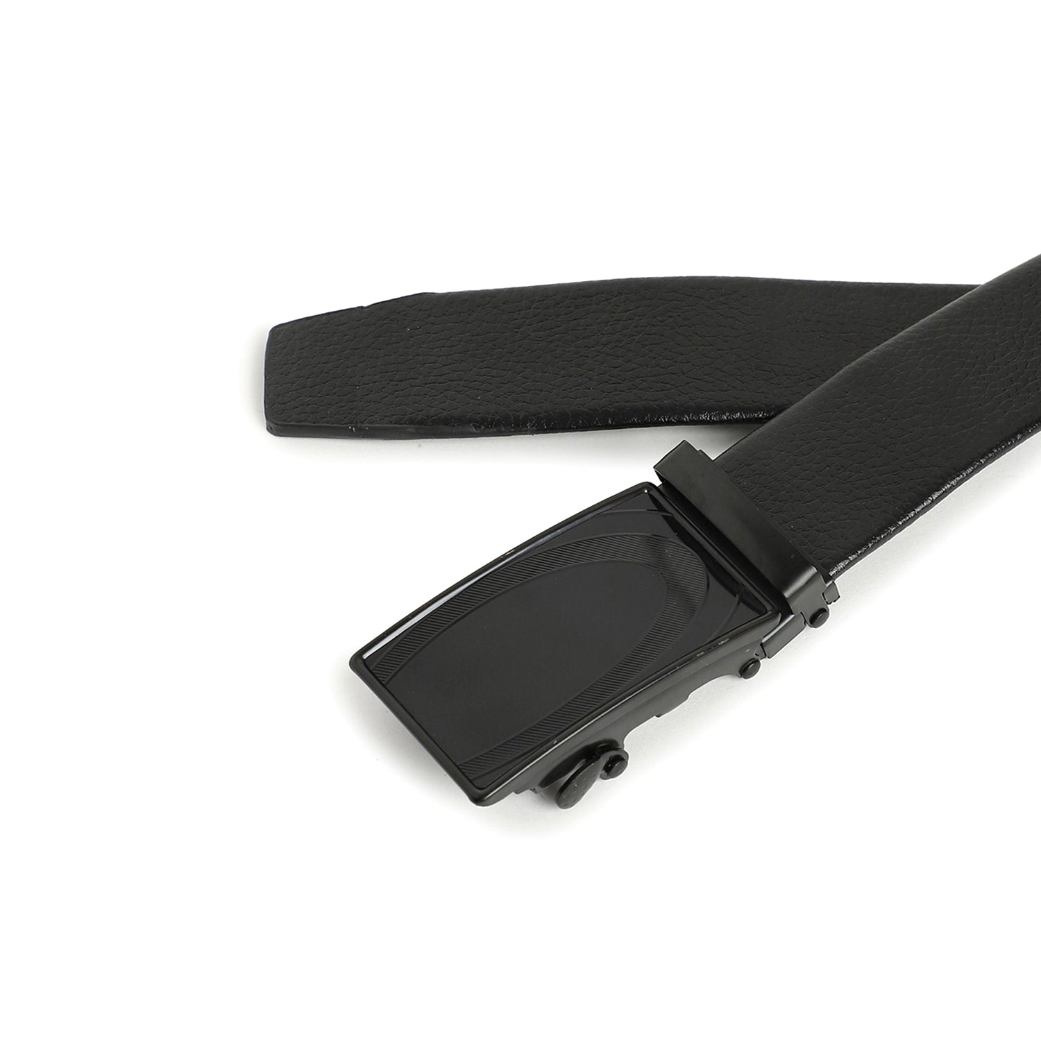 Men Black Solid Waist Belt