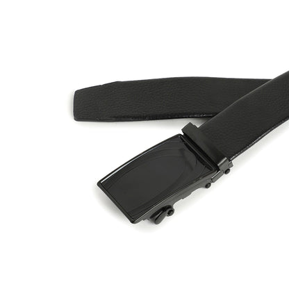 Men Black Solid Waist Belt
