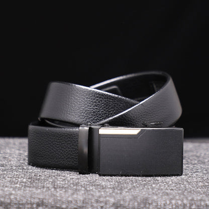 Men Black Solid Waist Belt