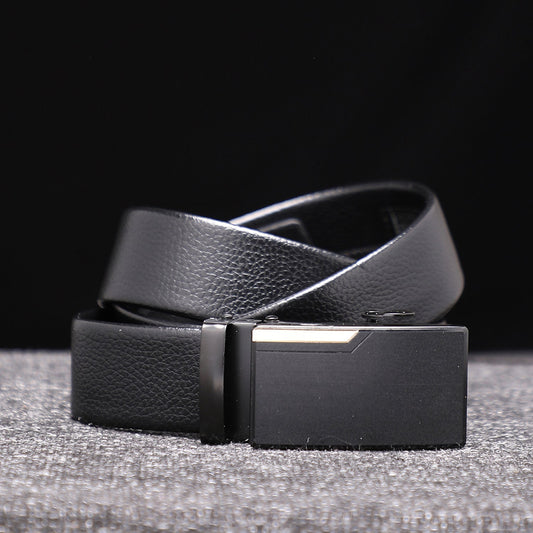 Men Black Solid Waist Belt