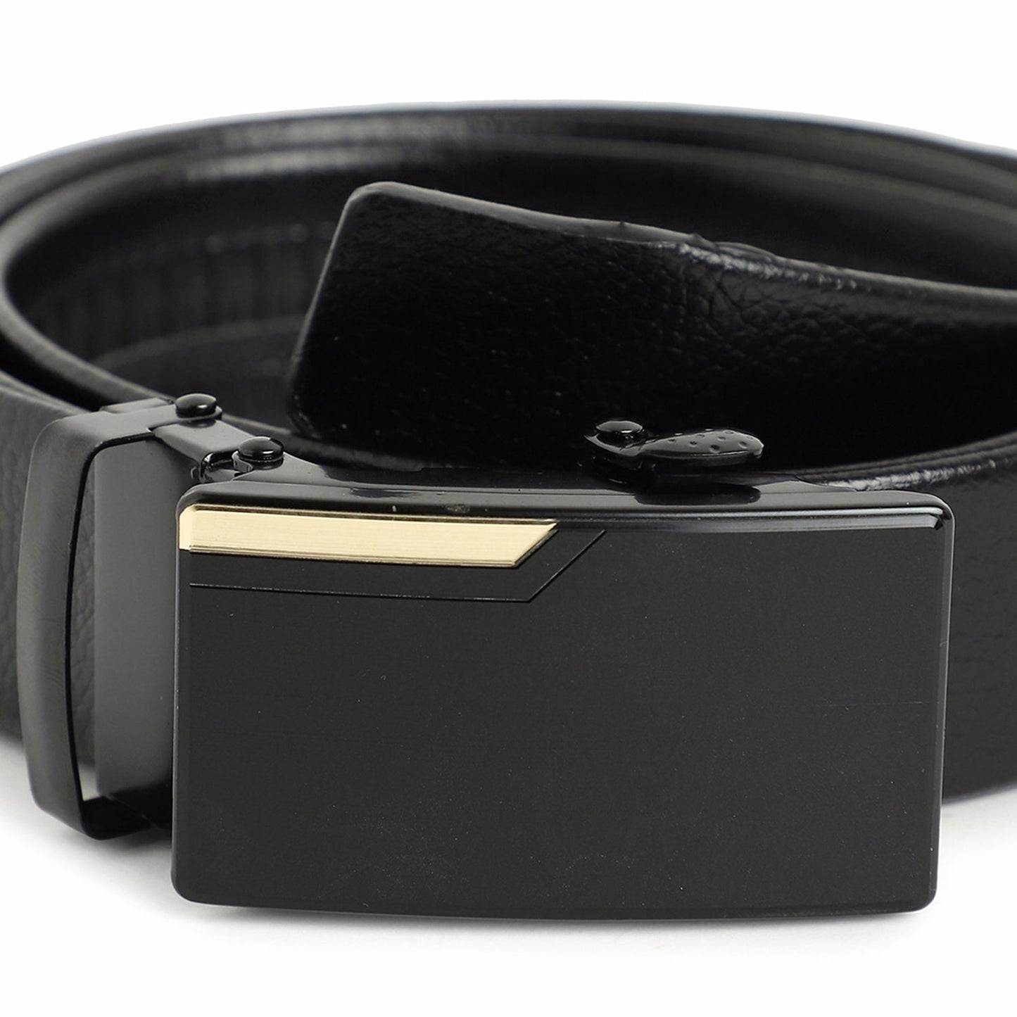 Men Black Solid Waist Belt