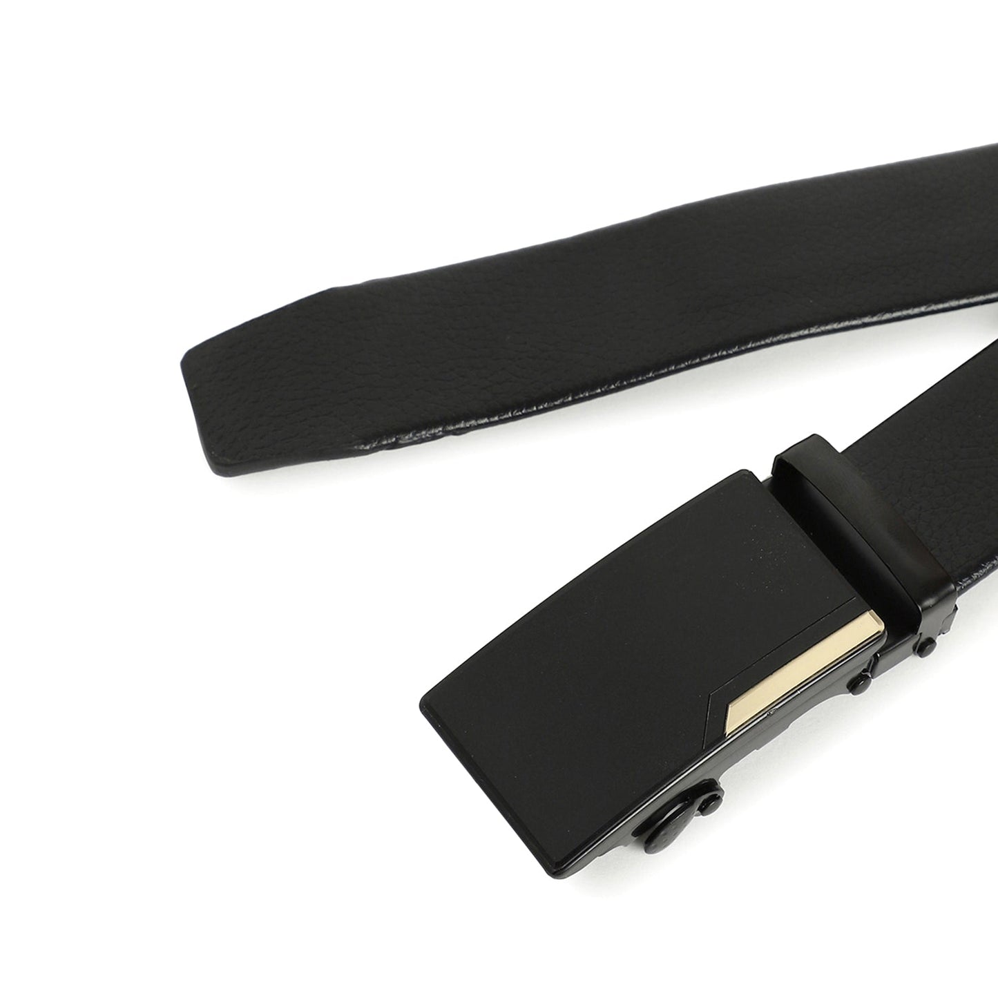 Men Black Solid Waist Belt