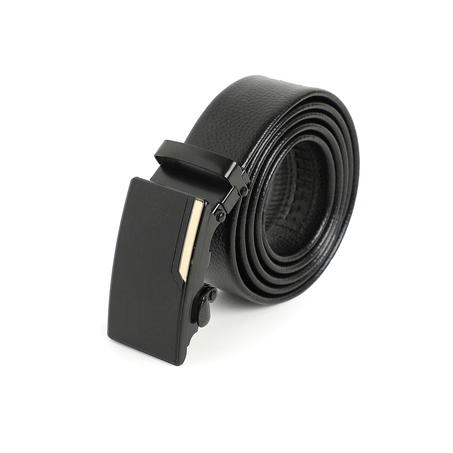 Men Black Solid Waist Belt