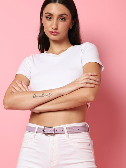 Lavender Solid Waist Belt