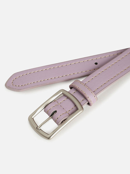 WOMEN LAVENDER SOLID WAIST BELT