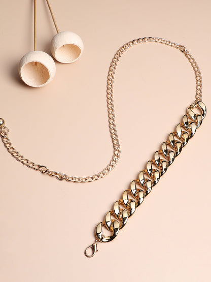 Gold Solid Waist Belt