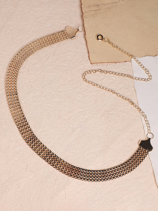 Gold Solid Waist Belt